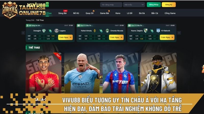 VIVU88 - Nhà cái tài xỉu online sở hữu hạ tầng công nghệ tiên tiến nhất năm 2026